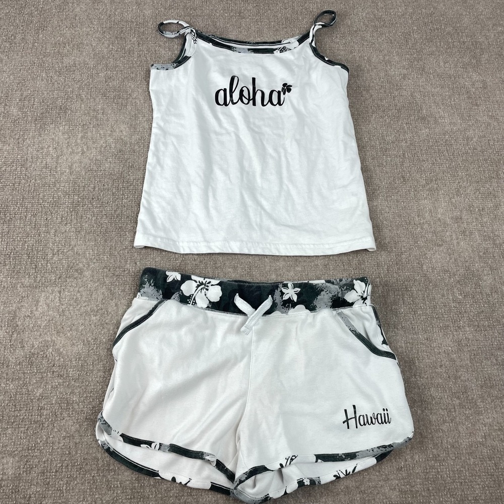 Island Design Collection Aloha Hawaii 2-Piece Outfit Set Womens Medium Small